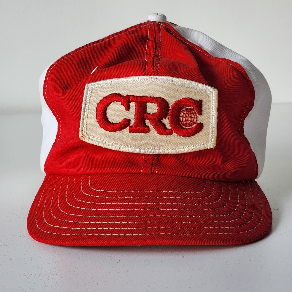 Vintage CRC Industries Trucker Hat Cap Snapback Patch 80s‎ Chemicals Brake Fluid